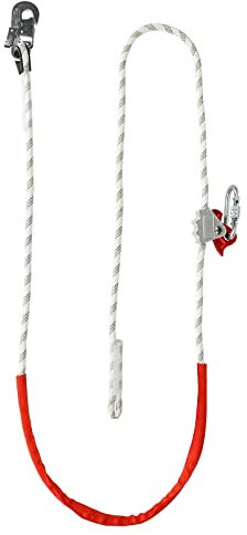 Verstellbare Positionierungslinie，mit PROT-3 Seilverkürzung, Absturzsicherung zur Verbindung zwischen Ihrem Auffanggurt und dem Anschlagpunkt, Halteseil für Fallschutz und Fallsicherung (20m)
