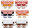BONNE MAMAN - NUTELLINO | Assortiment de 20 confitures BONNE MAMAN 30 gr (fraise, cerise, abricot,pêche) et de 10 Pâte à tartiner 25 gr | Pour un petit déjeuner ou un goûter réussi