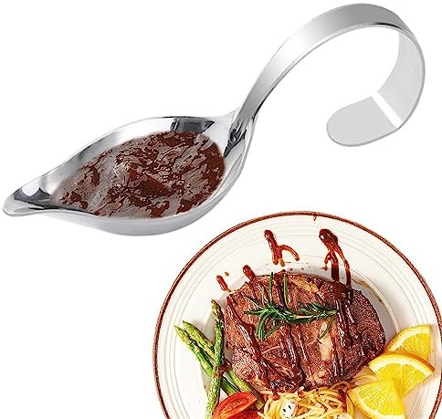 Cucharas de decoración culinaria,Saucier Pintura Cuchara Postre Pastel Gastronomía Cuchara Café - Cucharas de Filtro de Cuchara de Chocolate Profesional para Salsa, jarabes