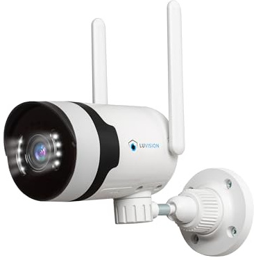 LUVISION Dual WLAN PTZ Überwachungssystem mit LED Monitor 5MP Überwachungskamera Set, Audio, Sirene, Smarte Nachtsicht (Erweiterungskamera)