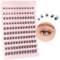 Poiuyoiu Einzelwimpern Manga Cluster Wimpern Natürlicher Look 120 Stück D-Locken 8-16mm Falsche Wimpern Wispy Anime Lashes Wiederverwendbare Gefälschte Wimpernverlängerungen mit Weichen Bandstreifen