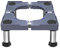 Adjustable Appliance Base with 4 Feet, Max Weight 440LBS, Small Furniture Appliance Base for Dryer Refrigerator and Washer Adjustable Length/Width 16.5” to 25.5” Height 9.1 to 10.2 Gray