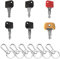 Set di chiavi di ricambio per macchine da costruzione, 6 chiavi di accensione 701 702 801 802 530 503, chiave di ricambio con chiave, chiave di avviamento, adatta per carrelli elevatori