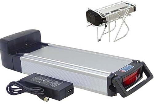 BUBANDI 36V Lithium Battery 48V Rear Rack Battery 10Ah 12Ah 15Ah 18Ah Battery Li-ion Battery Pack with Luggage Rack,48V15AH