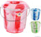 Set Of 2 Multipurpose Plastic Bucket With Lid & Handles - 7 Litres Storage, Organiser, Container, Cleaning | Plastic Bucket Bins & Lids with Sturdy Carry Metal Handle | Strong, Robust & Long Lasting