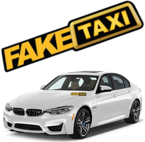 adesivi con scritta “Faketaxi”, Adesivi Faketaxi, decalcomania per auto con scritta in lingua inglese “Fake Taxi”, per auto, moto, autobus e roulotte, accessori per auto