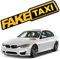 Aufkleber Faketaxi, Lustiger Fake Taxi Auto Aufkleber, Funsticker Fake Taxi, Auto Stoßstange Aufkleber, Taxi Schild für Aauto, für Autos oder Motorräder