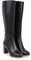 Stivali con Tacco da Donna, Stivaletti Alti Fino al Ginocchio in Pelle Sintetica(Black,41 EU)