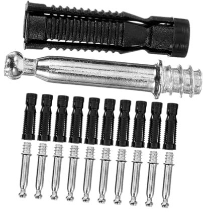 HOMOCONO Nockenschlossbeschläge 100 Stück Möbelverbinder Mit Voreingestellten Muttern Befestigungsschrauben Für Schränke Und Betten