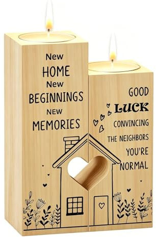 Einzugsgeschenk, Einweihungsgeschenk Wohnung, Kerzendekoration für Wohnung und Haus, Geschenk zum Einzug in neues Zuhause, Einweihungsgeschenk für Hauswärmeparty, persönliches Andenken