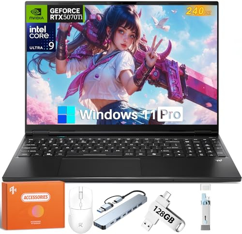 Acer Predator Helios Neo 16S Gaming Laptop, NVIDIA GeForce RTX 5070Ti, Intel Ultra 9 (Up to 5,4 GHz), 16 OLED 240Hz 500 nits, 64 GB DDR5, 4 TB SSD, Backlit Keyboard, Windows 11 Pro, Obsidian Black