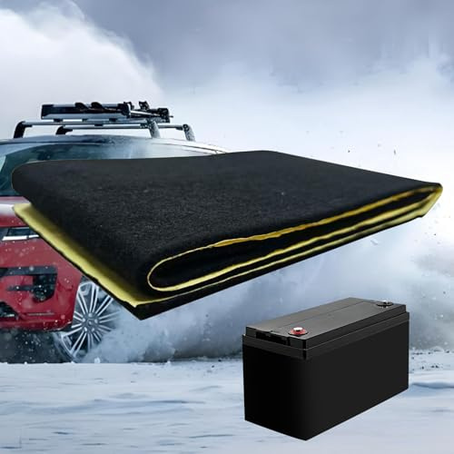 Acesome, custodia per batteria autoadesiva, 18 x 102 cm, protezione invernale per batteria, protezione dal freddo, set di isolamento della batteria, per auto, camion, barche (1, 18 cm x 102 cm)