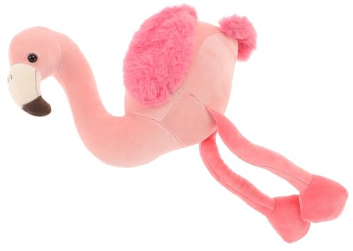 Mikikit Peluche Flamant Rose Douce et Élastique 25 Cm, en Peluche pour Garçon et Filles, Coussin Décoratif Réaliste, Présent pour Jeux, Câlins et Décoration Intérieure