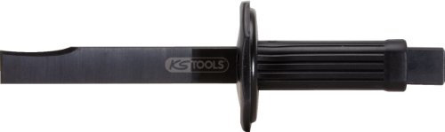 KS Tools 140.2165 Burin de Carrossier avecPoignée de Sécurité L, 300 mm, Zone de Coupe : 2,5 mm