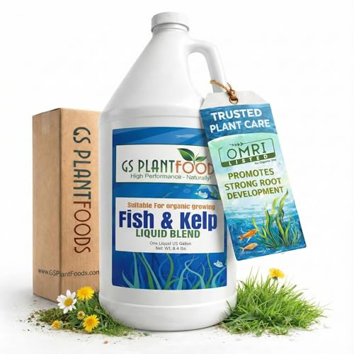 GS Plant Foods Organische hydrolisierte Fisch- und Meerespflanzenmischung 1 Gallon