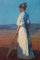 Kunstdruck/Poster: Otto Ubbelohde Frau in Weiß - hochwertiger Druck, Bild, Kunstposter, 40x60 cm