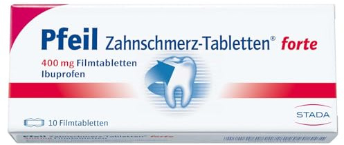 STADA Pfeil Zahnschmerz-Tabletten forte 400 mg, 10 St