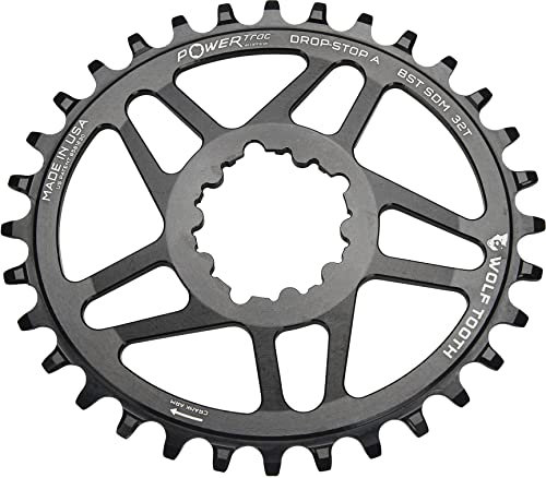 Wolf Tooth Boost Monoplato Ovalado para Montaje Directo, Negro, 28 Dientes