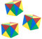 Betzold - Magnetwürfel aus 24 farbigen Tetraedern - Geometrie-Bausatz Mathematik