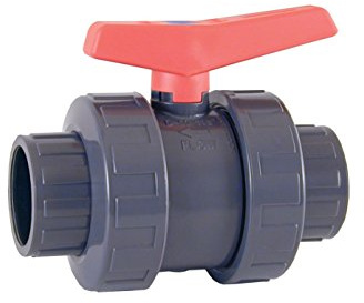 Cepex AQ PVC Kugelhahn 75 mm, schwarz, 27.0 x 18.0 x 16.0 cm