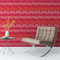 Elegante Streifentapete mit Federn in rot Tönen angepasst an Scala Wandfarben - Vlies Tapete Streifen - Klassische Wanddeko - GMM Design Wandtapete für edle Wohnakzente (Muster 20 x 46,5cm)