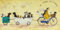 Sam Toft 'The Doggie Taxi Service' Kunstdruck Auf Leinwand, 30 X 60 Cm Mehrfarbig