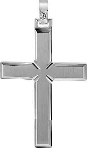 trendor Kreuz-Anhänger für Männer 925 Silber 42 mm Silber Kreuz Anhänger Herren, Anhänger aus Silber, Herrenschmuck Silber, zeitlose Geschenkidee 08749
