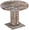 B.R.A.S.I.L.-Möbel Brasilmöbel Säulentisch Rio UNO Rund 100 cm Shabby Antik Eiche Tisch Esstisch Pinie Massivholz Esszimmertisch Holz Küchentisch Echtholz Größe und Farbe wählbar