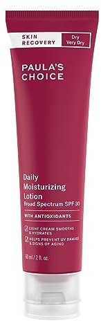 Paula's Choice SKIN RECOVERY Tagescreme LSF 30 - Anti Aging Sonnencreme - Glättet Sichtbar Feine Linien und Fältchen - mit Sojabohnenöl - Normale bis Trockene Haut - 60 ml
