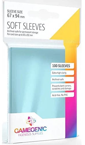 Gamegenic Soft Sleeves (100-Pack)