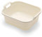 10L Plastic Large Washing Up Bowl Kitchen Basin Sink with Handles (Cream)