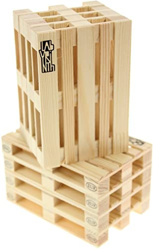 Labyrinth untersetzer Palette-It Palette 12x8x1,8 cm 8 Stück blank