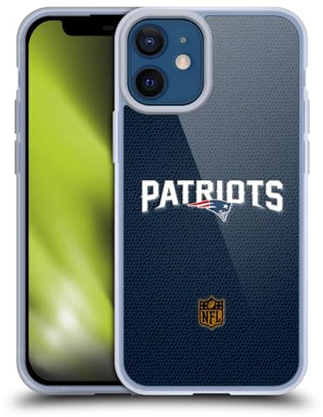 Head Case Designs Offizielle NFL Fussball New England Patriots Logo Gelhülle [Militärischer Schutzgrad] Kompatibel Mit Apple iPhone 12 Mini Und Kompatibel Mit MagSafe