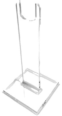 Clearco Gewehrständer, einzelner transparenter Waffenständer, einzelne Einheiten zum Präsentieren von abgewinkelten oder geraden Sammelgewehren und Gewehren. (20,3 cm)