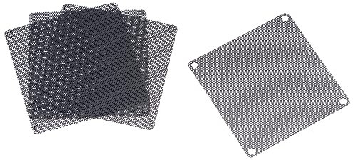 uxcell PC Dust Fan Screen with Screws for Cooling Dustproof Case Cover PVC 80mm 4pcs