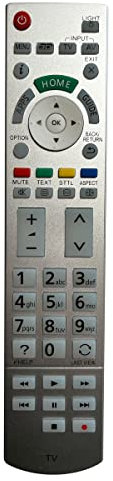 Aurabeam Ersatz TV Fernbedienung kompatibel mit Panasonic TX-L42ETX64 Fernseher