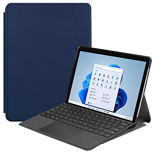 Lobwerk Schutzhülle für Microsoft Surface 8 Pro 13 Zoll Slim Case Etui mit Standfunktion und Auto Sleep/Wake Funktion Blau