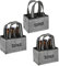 Novaliv 3X Flaschenträger 6 Flaschen Bierträger Sixpack Männerhandtasche Filz Herrenhandtasche Bier Flaschentasche 22,5x15x14cm (LxBxH)