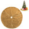 Weihnachtsbaumrock für Weihnachtsdekoration, Pailletten-Teppich für Weihnachtsbaumdekoration, 90 cm (Gold)