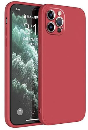 nulala Liquid Silicone Case Compatible with iPhone iPhone 6S Plus, 3 Layers Ultra Slim Full Body Protection Shockproof Protective Case Cover for iPhone 6S Plus Red