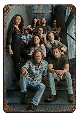 FABIVA Shameless Vintage TV-Serie Filmposter 18 Blechschild Vintage Metall Pub Club Cafe Bar Zuhause Wandkunst Dekoration Poster Retro 20 x 30 cm