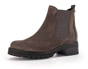 Gabor Damen Chelsea Boots, Frauen Stiefeletten,Wechselfußbett,Moderate Mehrweite (G),Stiefel,Booties,halbstiefel,braun (Micro),37.5 EU / 4.5 UK