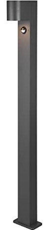 Trio Leuchten Außen Wegeleuchte Roya 414260142, Aluminium Druckguss Anthrazit, exkl. 1x GU10, Bewegungssensor