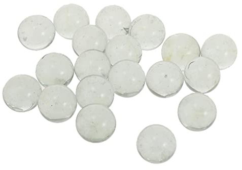 misppro 20 Stück 16 mm klare Glasmurmeln Kugeln Vintage Spiel Spielzeug für, Vasenfüller, Aquarium-Dekor