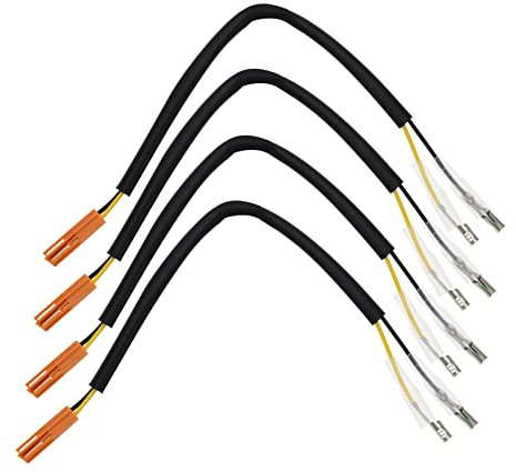 Be In Your Mind 4X Blinker Verkabelungsadapter Kompatibel mit Honda-Steckeradapter Motorrad Blinker Adapterkabel Ca. 22,5 cm/8,86 Zoll