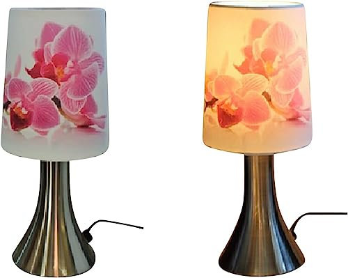 Luna24 simply great ideas... 1 Touch Lampe Orchideen Nachttischlampe Lampe Tischlampe mit Touch