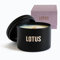 LOTUS | Duftkerze aus Sojawachs (200g). Vegane Kerze mit Holzdocht in Dosen – Handgefertigte Sojawachs Kerze mit verführerischem Duft (Rose)