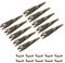 PATIKIL 41mm Corsage Décoratif Support, 10 pcs Broche Broche Vase Pochette Boutonnières Support avec Barre Épingles pour Mariage Fête DIY Artisanat, Bronze