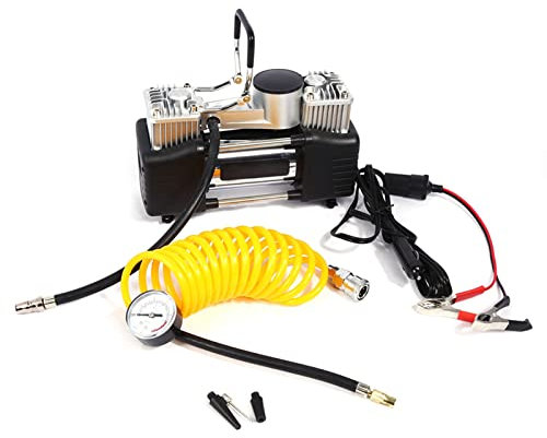 Portable Mini Air Compressor 150PSI Heavy Duty Car Tyre Inflator Pressure Pump 12V for Vehicles and Tractors