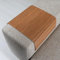 ABACHI WOOD Plateau en bois naturel pour canapé, résistant à la chaleur, support pour boissons et collations pour accoudoirs, sous-verres, décoration de maison et cadeaux, 42 x 32 cm (marron)